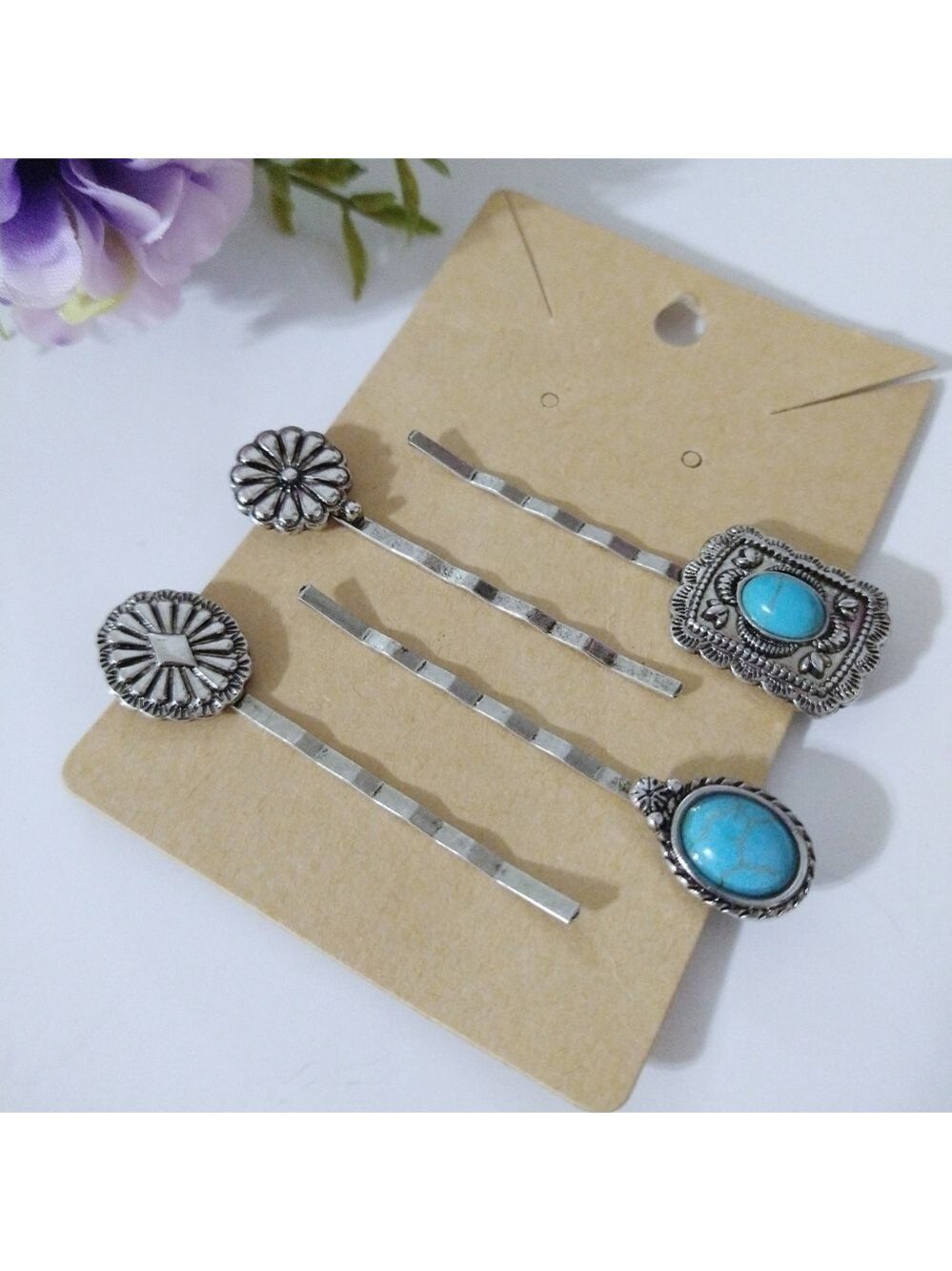 Western Boho Concho Hair Pin Set